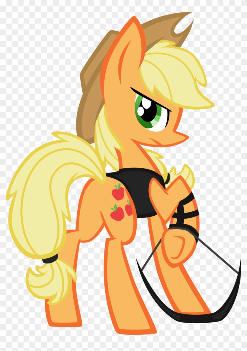 Hawkeye Applejack By Agentkirin Apple Jack Mlp Fanart Full Size Png