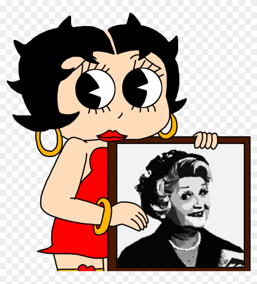 Betty Boop With Portrait Painting Of Mae Questel By - Mae Questel #500171