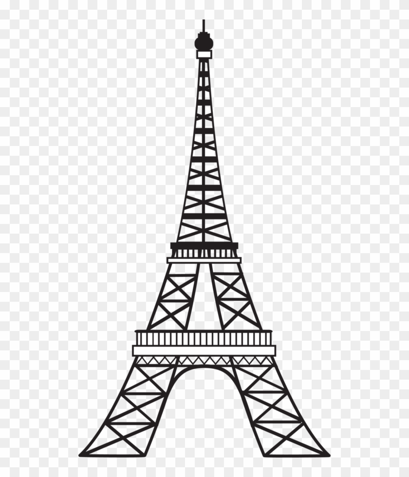 simple eiffel tower outline