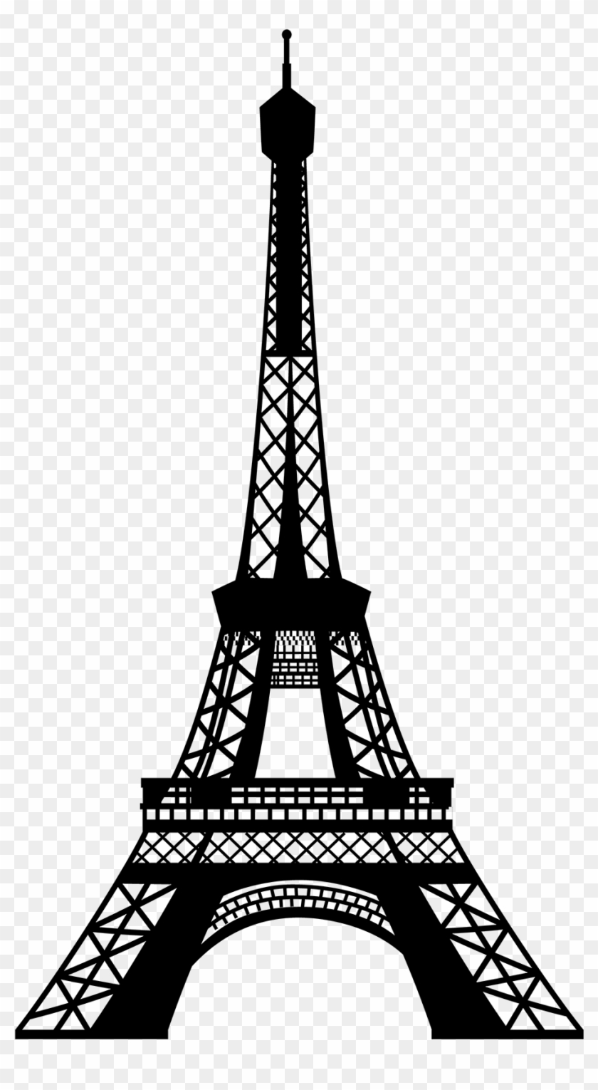 Download Eiffel Tower Silhouette Drawing - Eiffel Tower Png - Free ...