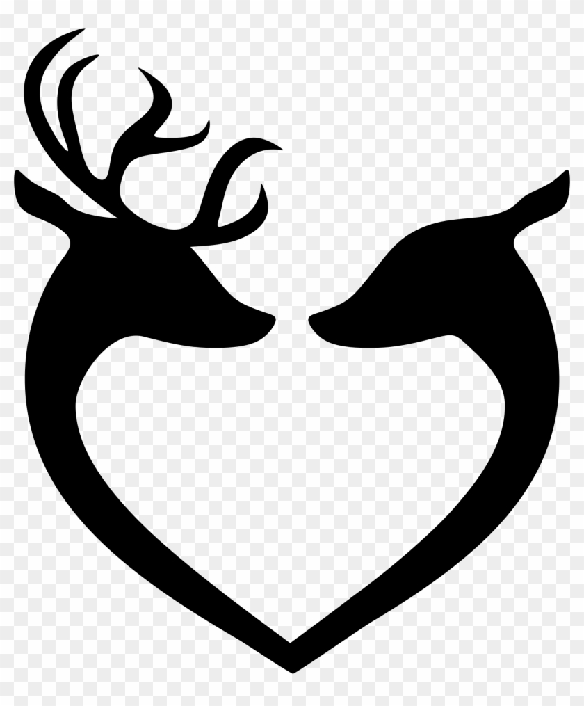 Deer - Love Deer Silhouette #86760