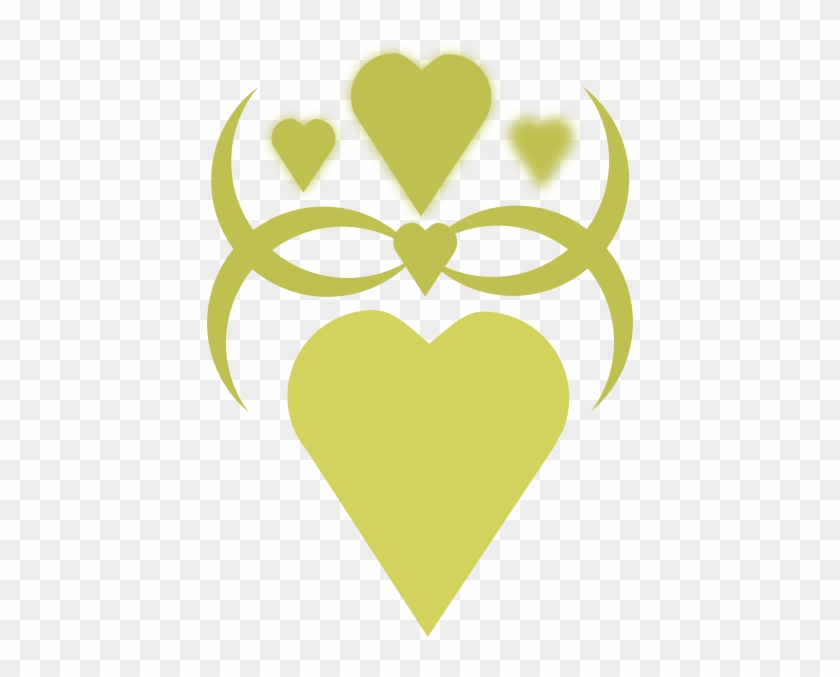 Gold Heart Clipart - Heart Symbol #88893