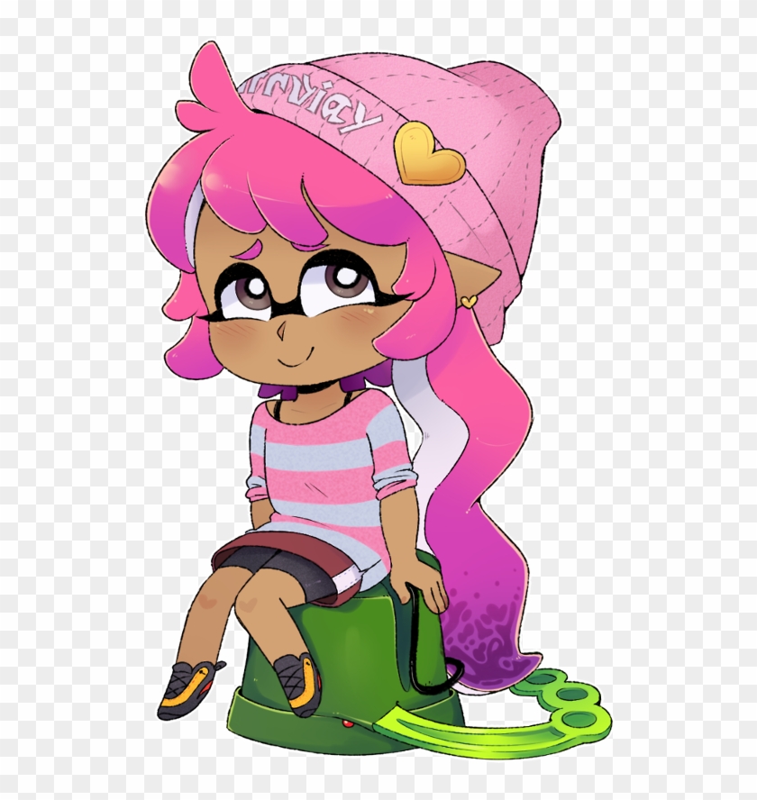 An Inkling Girl With A Tri-slosher Splatoon Splatoon2 - Splatoon 2 #502144