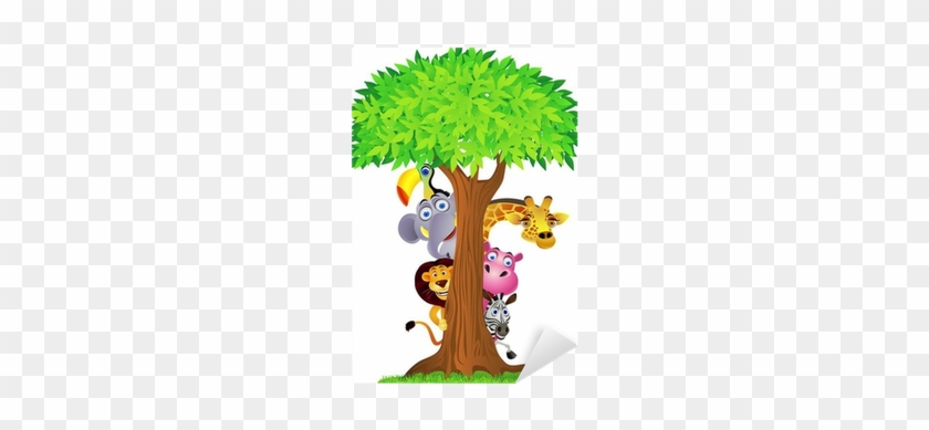 Arbol Con Animales Animados #504672