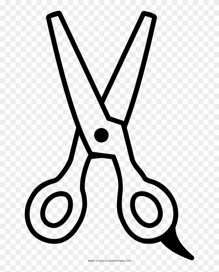 scissors coloring page