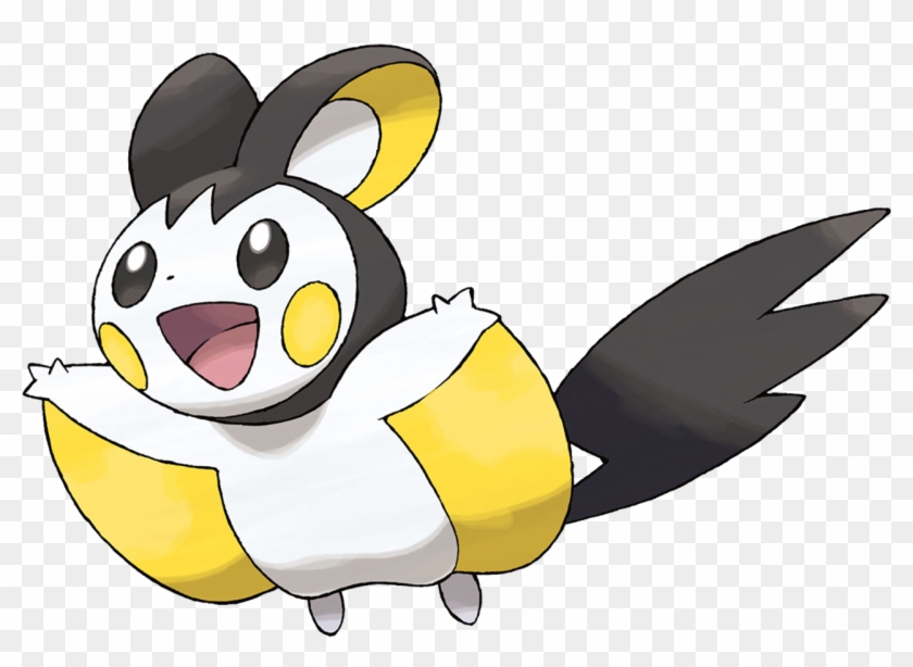 #emolga From The #pokemon Black & White Official Art - Pokemon Yellow And Black #507918