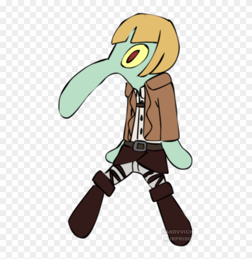 Ndvvic Rprise Sa Eren Yeager Mikasa Ackermann Squidward Bold And Brash Transparent Free Transparent Png Clipart Images Download - eren hair roblox