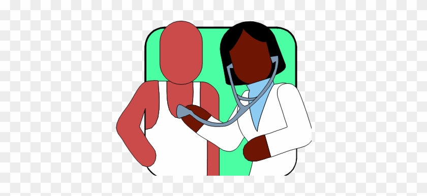 Nurse Listening To Patients Heart - Nurse Listening To Patients Heart #512093