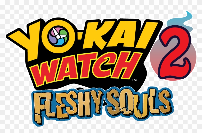 3ds Yokaiwatch2-fleshysouls Logo - Yo Kai Watch 2 Bony Spirits Logo #512887