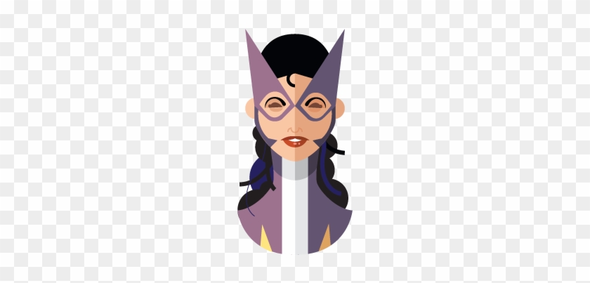 Huntress Flat Design - Super Hero Flat Design #512991