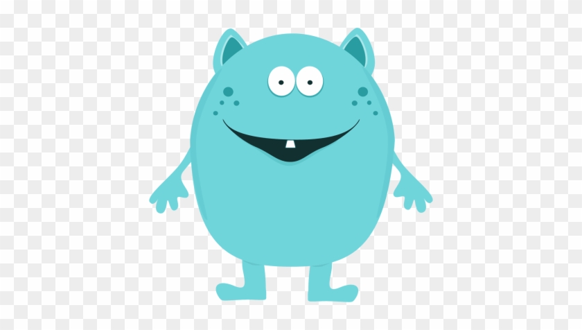 Cute Monster Clip Art Image Cute Turquoise Monster - Blue Monster Clip Art #514518