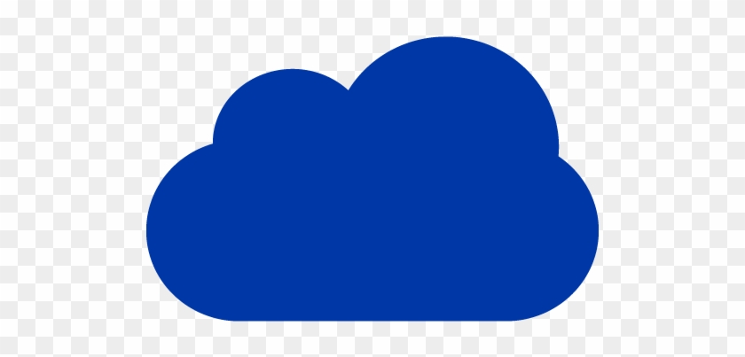 Royal Azure Blue Cloud 4 Icon - Heart #515733