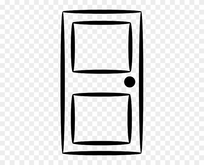 Door Line Art Png Clip Arts - Cartoon Door Black And White - Full Size ...