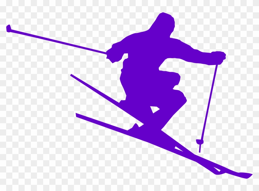 Clip Art Tags - Downhill Skier Vector #519267