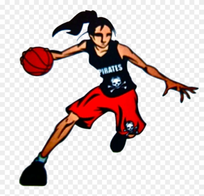 female cartoon basketball coach