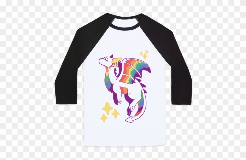 Gay Pride Dragon Baseball Tee - George Washington Drinking Tshirt #521618