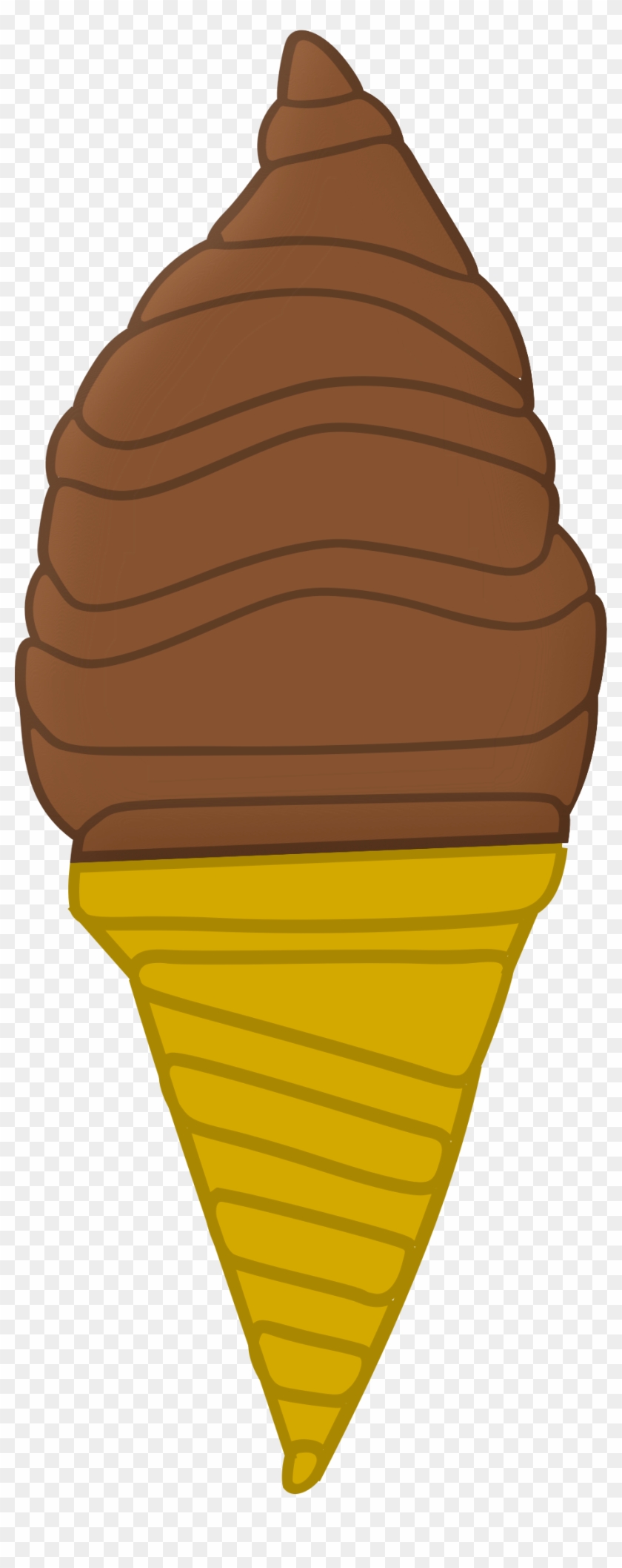 Brown Clipart Ice Cream Pencil And In Color Brown Clipart - Ice Cream #524169