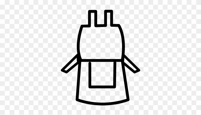 Apron Outline Vector - Apron Outline #529375