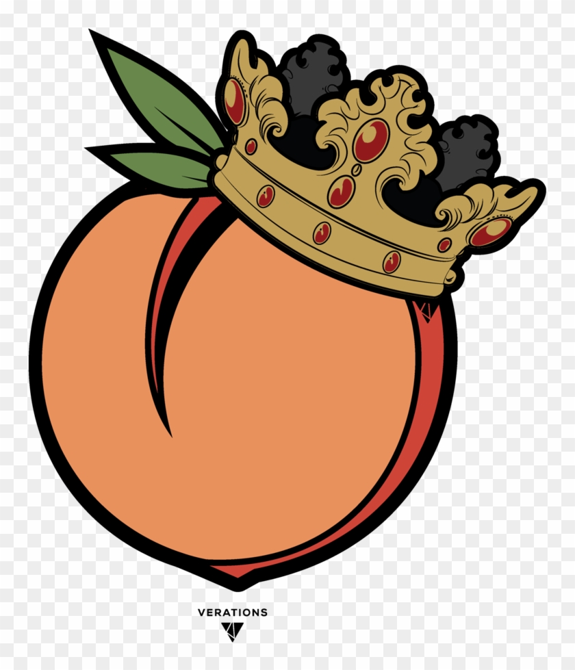 Персик логотип мультяшный