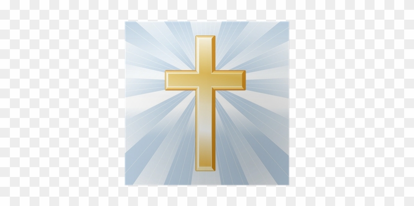 Christianity Symbol, Golden Cross, Crucifix Poster - Cross #531498