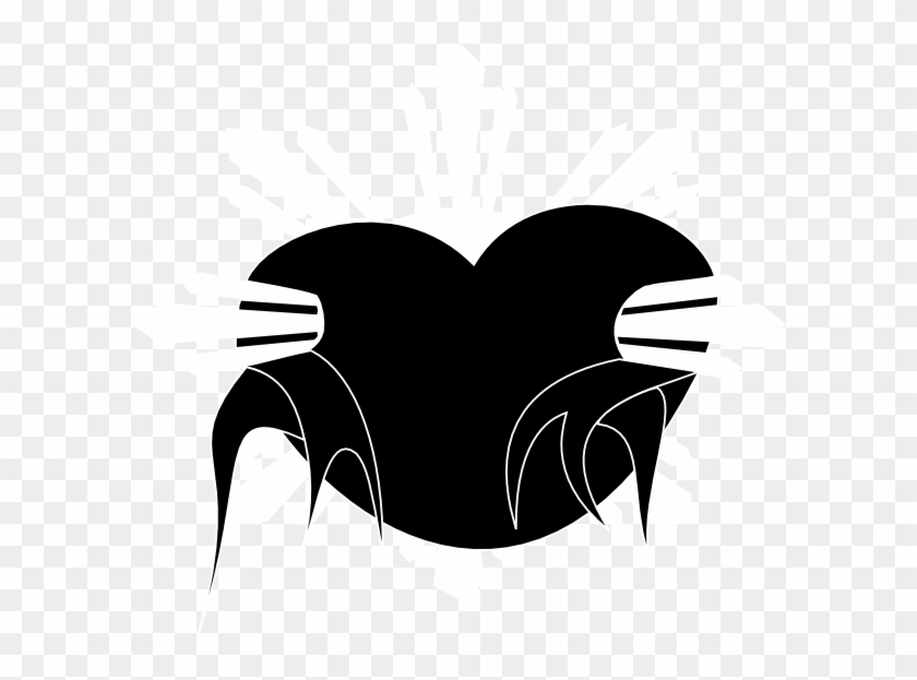 Pinoy Pride White Black Clip Art - Heart #532436