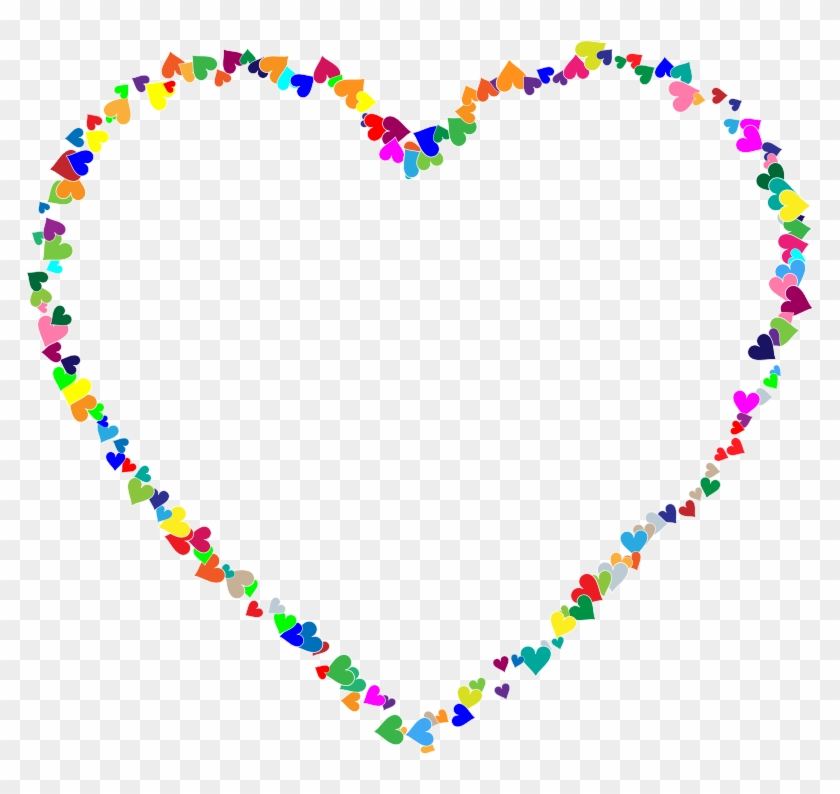 Frame Heart Transparent Png Pictures - Glitter Gif Rainbow Heart #532853