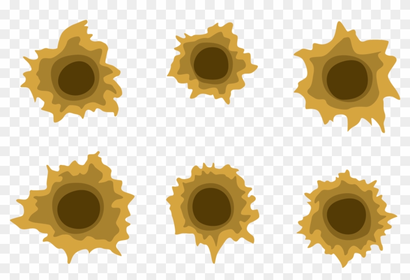 Euclidean Vector Adobe Illustrator - Yellow Bullet Holes #533188