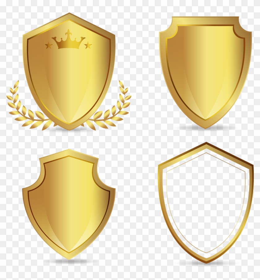 Euclidean Vector Download Gold Shield Logo Png Free Transparent Png Clipart Images Download