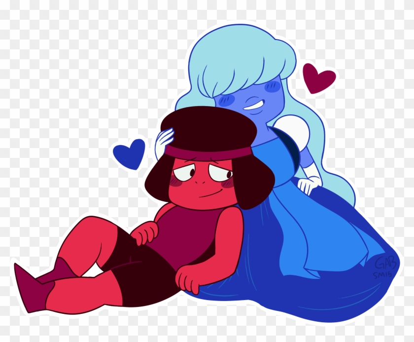Xeternalflamebryx 313 205 There Is No Need To Worry, - Ruby And Sapphire Love Steven Universe #537091