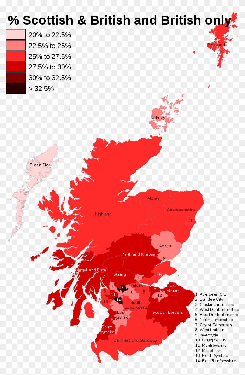 Map Showing The Percentage Of The Population That Identifies - Uk Local Elections 2017 #537621