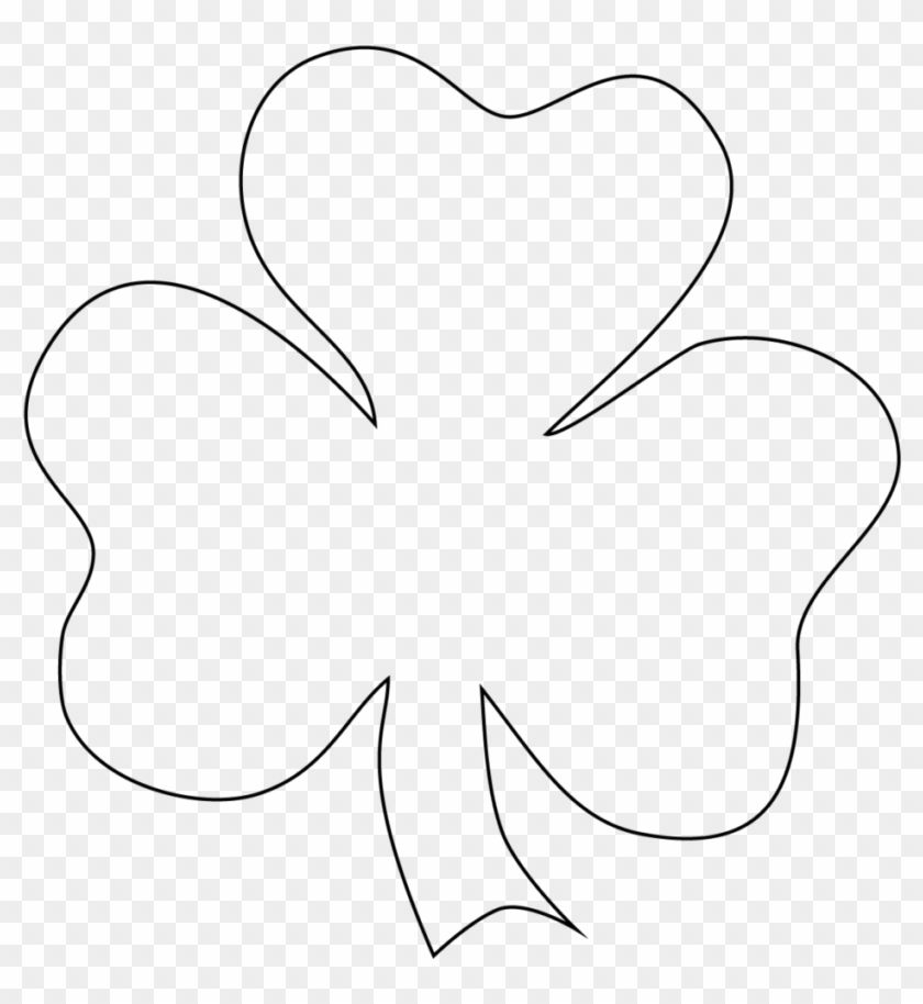 Love Free Printable Shamrock Template Shamrock To Color Free 