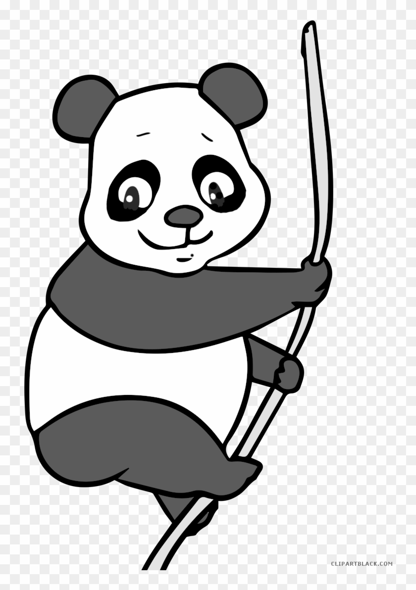 Giant Panda Animal Free Black White Clipart Images - Giant Panda #539153