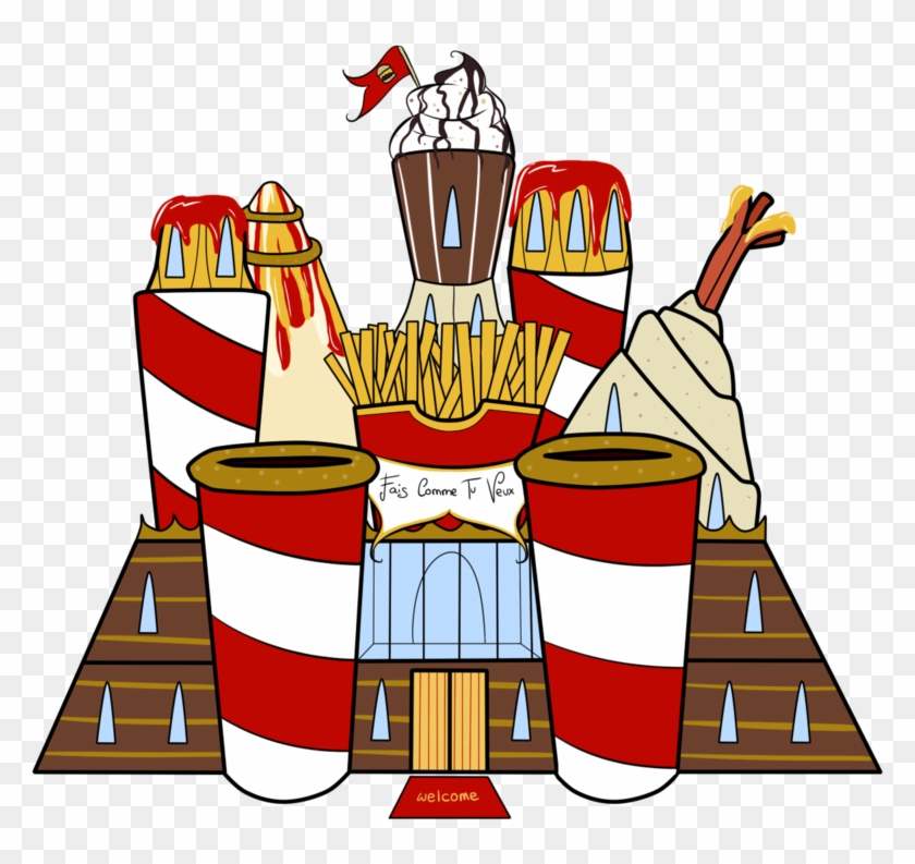 The Fast Food Castle By Wi-fu - Food Castle Cartoon #540142