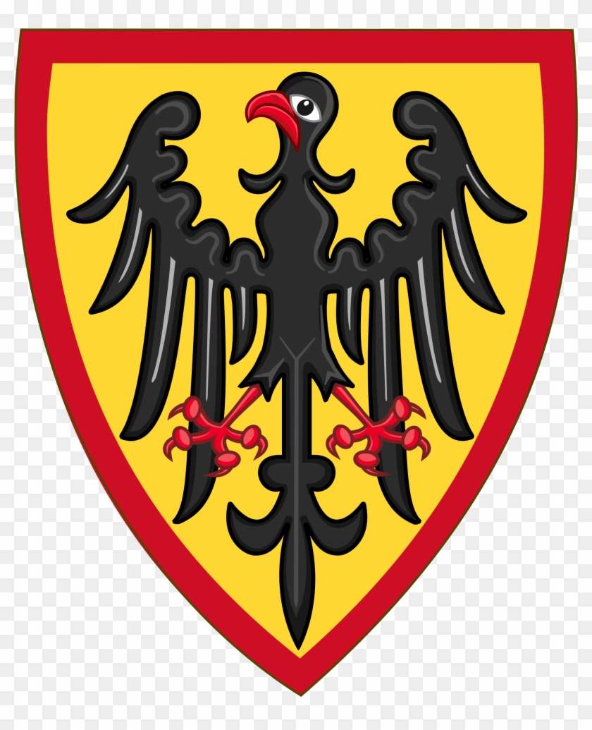 Or, An Eagle Displayed Sable Beaked And Membered Gules, - Holy Roman Empire Shield #540567