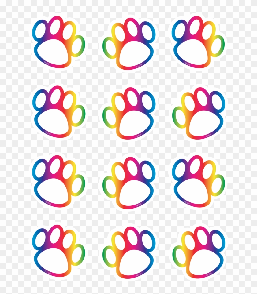 Tcr Rainbow Paw Print Mini Cutouts Teacher Created Resources Rainbow Paw Prints Mini