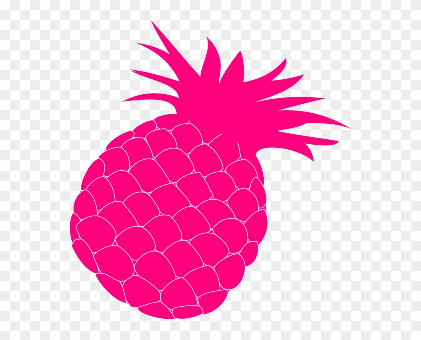 Hot Pink Pineapple Clip Art - Red Pineapple Clip Art #544172