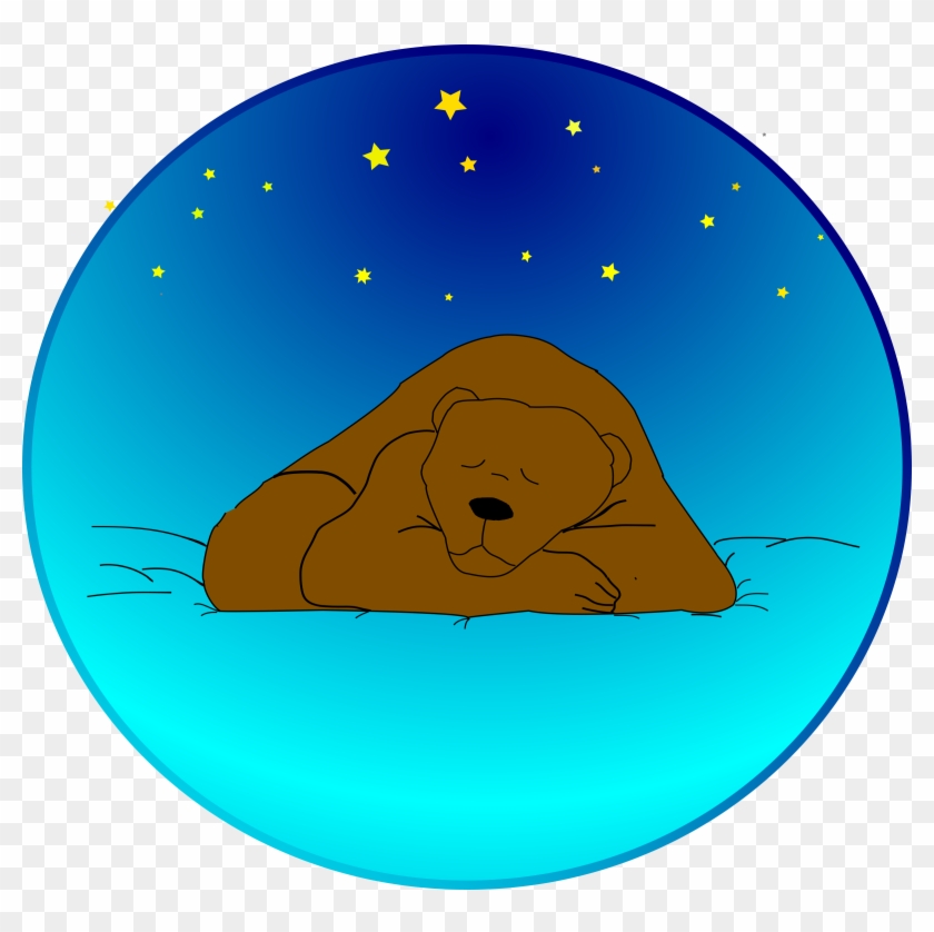 Free Sleeping Bear Under The Stars - Sleeping Bear Clip Art #94517