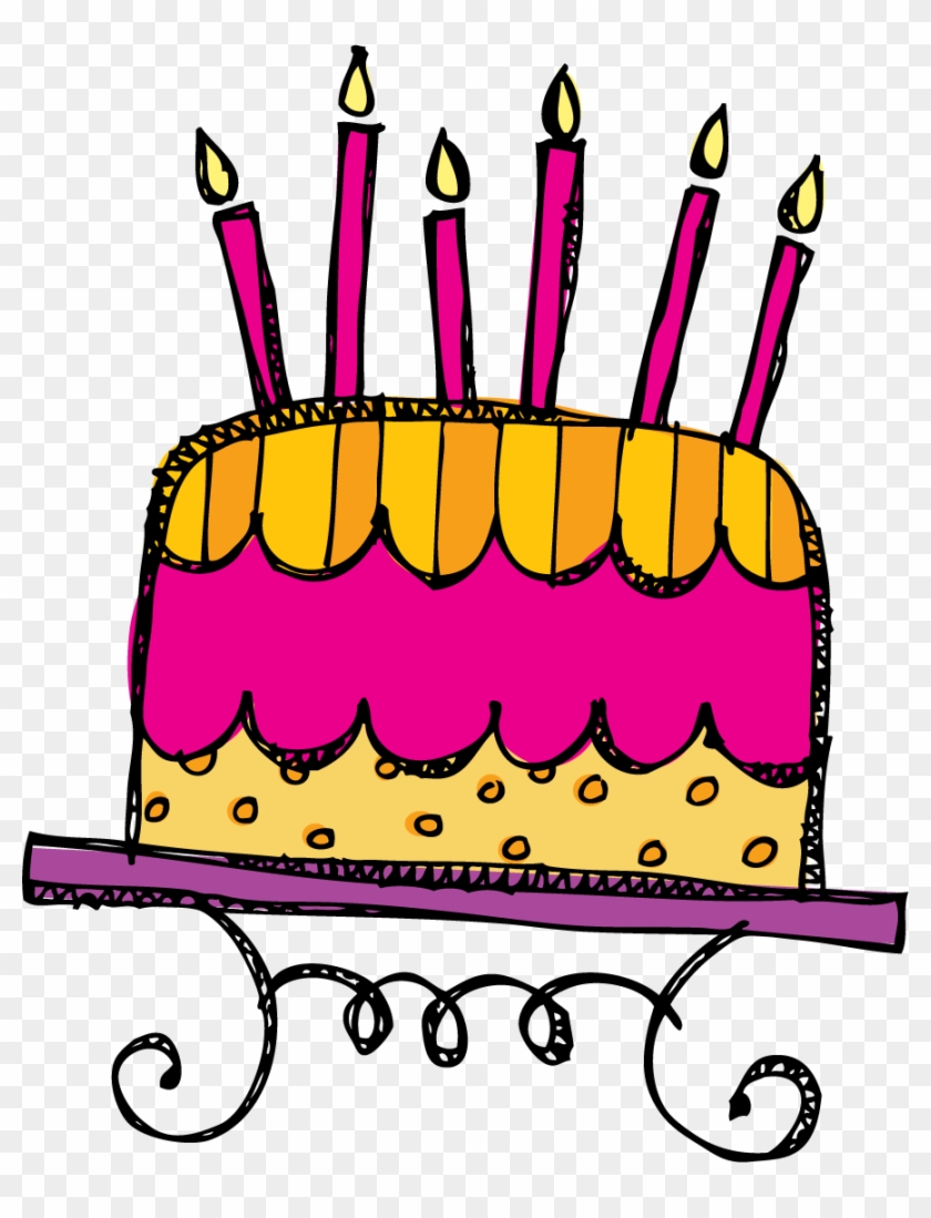 Thanks For All Of Your Support, Love You Guys - Birthday Doodle Clipart Png #96245