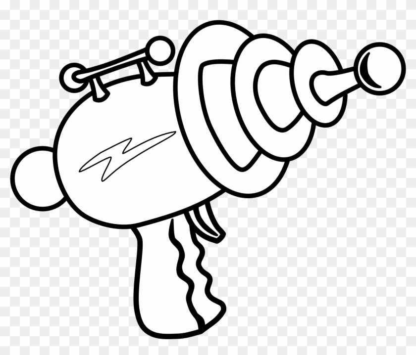 Pix For Laser Tag Clipart - Ray Gun Coloring Pages - Free Transparent ...