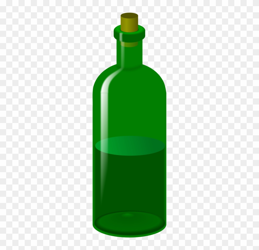 Wine Bottle - Green Bottle Clipart #96793