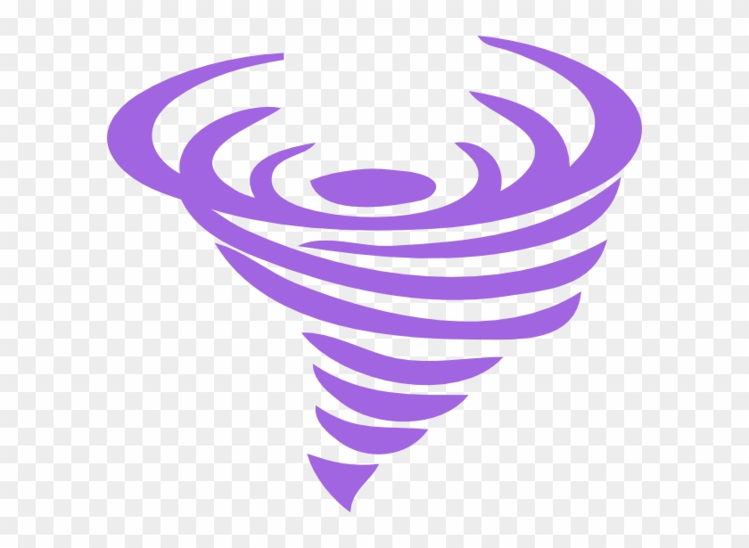 Purple Tornado Cartoon Clipart - Tornado Clip Art #97511