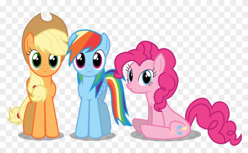 Thelastgherkin, Pinkie Pie, Rainbow Dash, Safe - Pinkie Pie Rainbow Dash Applejack #546404