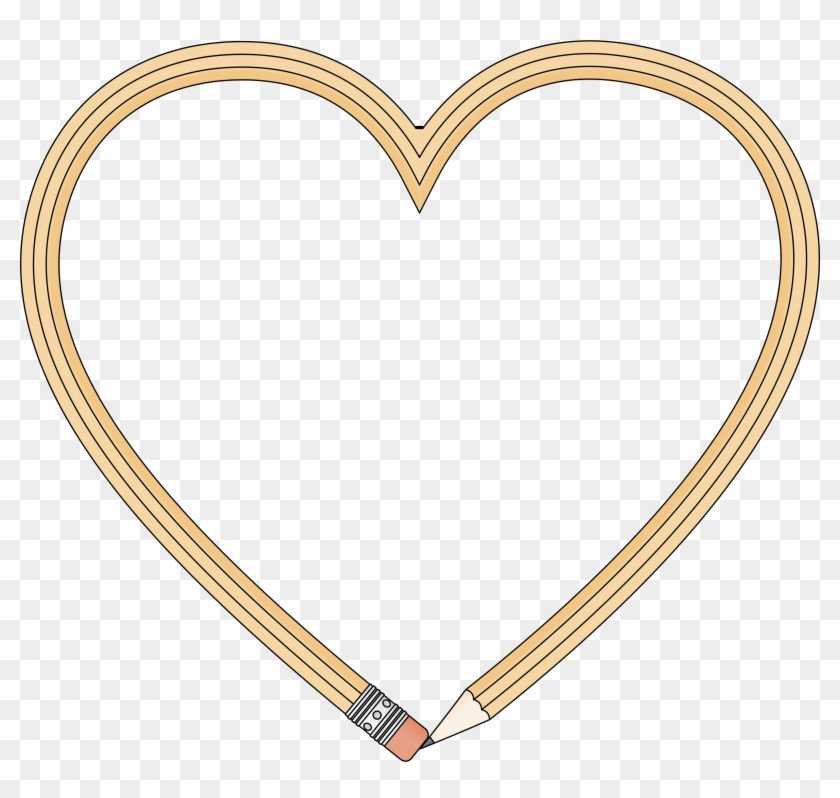 Pencil Clipart Heart - Portable Network Graphics #550207