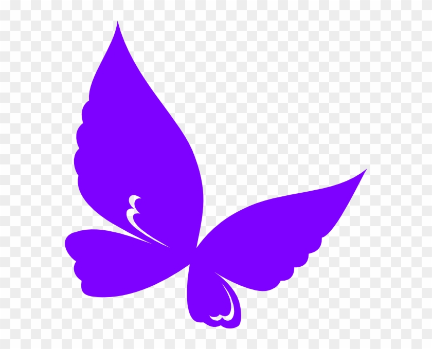 Purple Butterfly Clip Art - Purple Butterfly Clip #552359