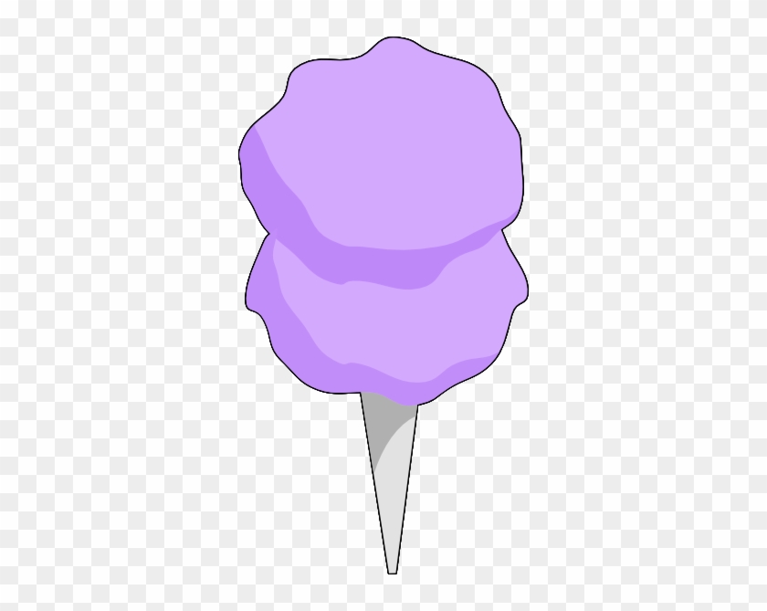 Cotton Candy Machibe Clipart - Purple Cotton Candy Png #553460