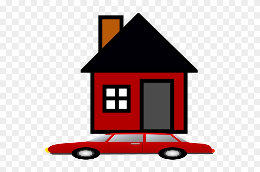 A House Squashing A Car - Png Image Of House #554194