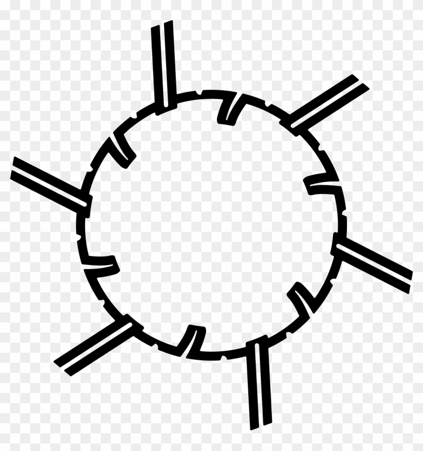 Big Image - Spiked Circle Png #555171