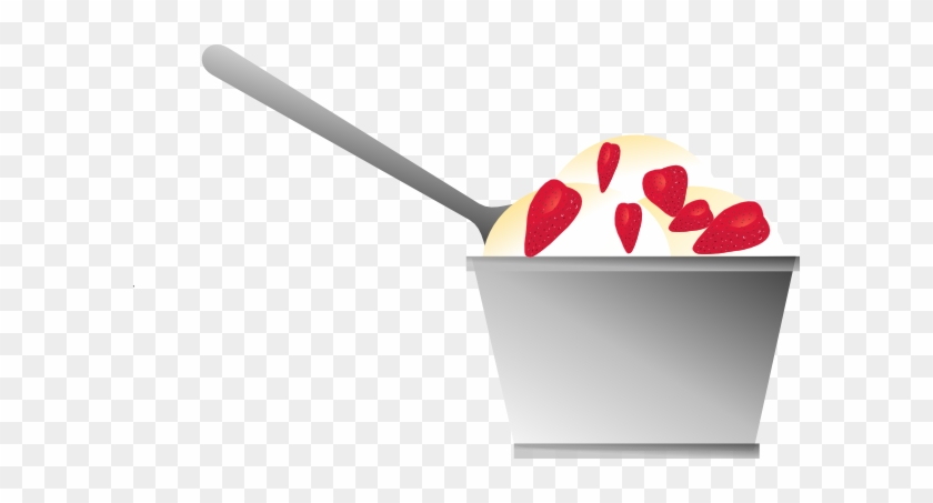 Strawberries And Cream Clip Art #557293