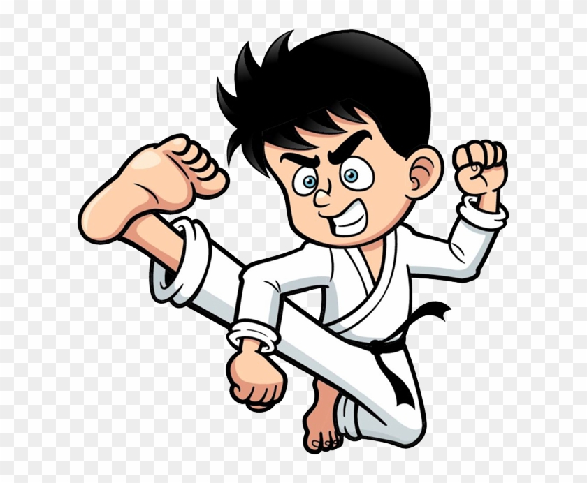 Download Kick Cartoon Karate Clip Art - Karate Boy Cartoon - Free ...