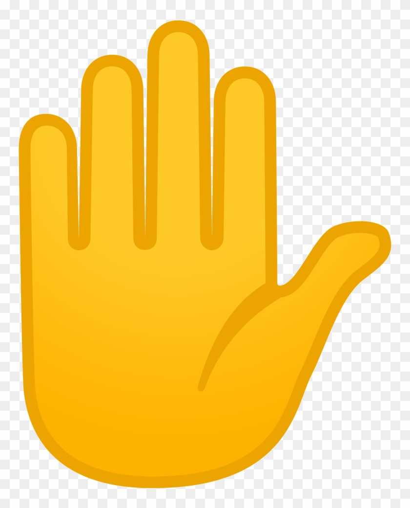 Raised Hand Icon - Raised Hand Emoji Png - Free Transparent PNG Clipart ...